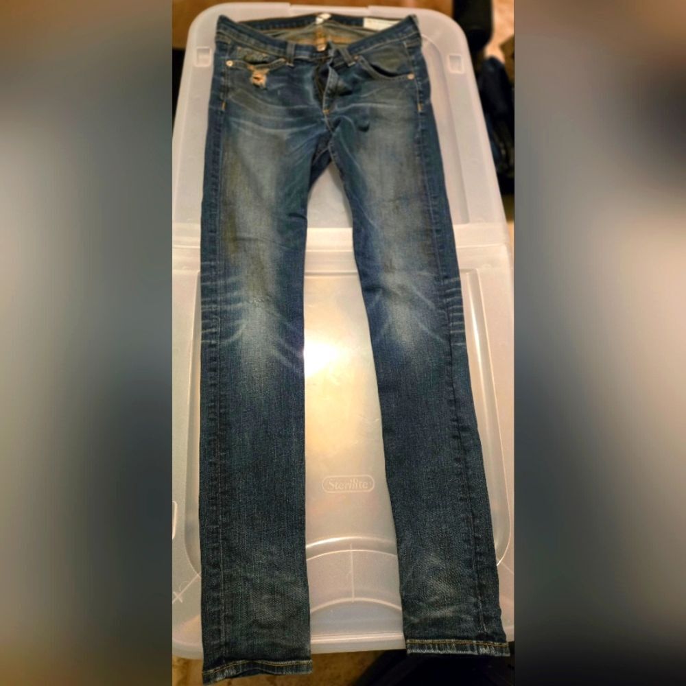 rag & bone Blue Skinny Jeans